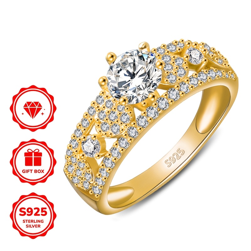 925 Sterling Silver Women's Statement Ring with Synthetic October Birthstone